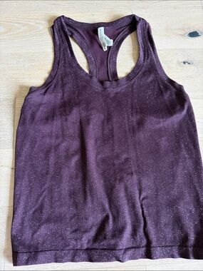 Athleta Metallic Plum Racerback Tank